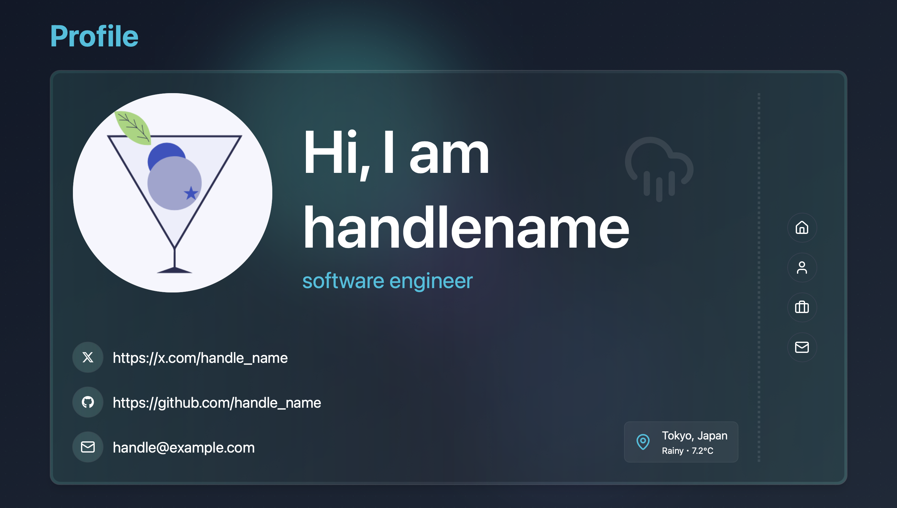 プロフィールサイト